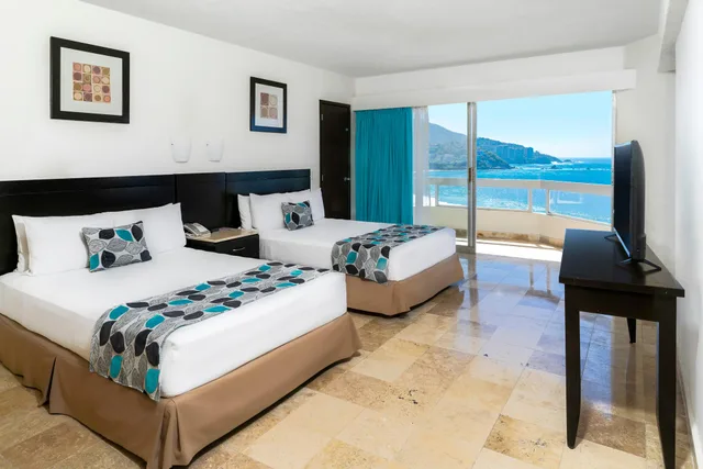 غرفة سوبيريور بسرير مزدوج بإطلالة على البحر، Krystal Ixtapa All Inclusive 1/1