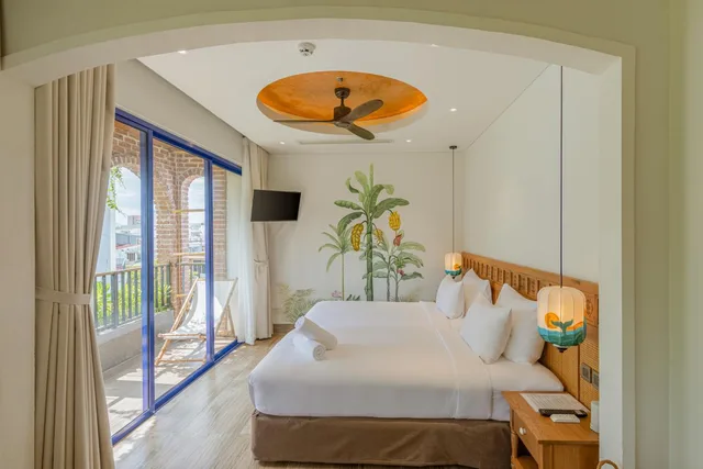 غرفة بسريرين منفصلين بشرفة، Seahorse Signature Danang Hotel by Haviland 1/1