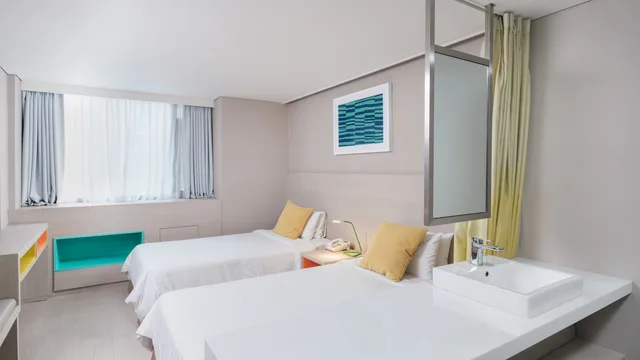 غرفة ديلوكس بسريرين منفصلين، New Seoul Hotel 3/4