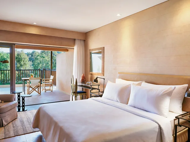 Deluxe, Family, Double Bed, Lateral Side Sea View, 2 Sofa, Cape Sounio, A Resort to Live 3/10