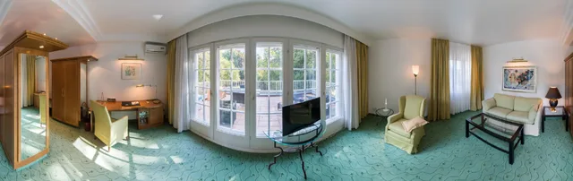 جناح اقتصادي بشرفة بحوض استحمام، Villa Im Park 1/1