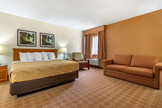 Room, King Bed, Sofa, Quality Inn & Suites Raleigh Durham Airport 6/9