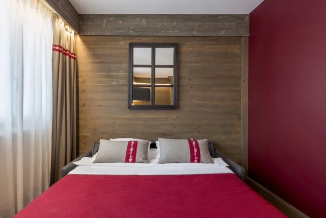 غرفة عائلية بسريرين منفصلين مع أريكة، Hotel Edelweiss 3/6