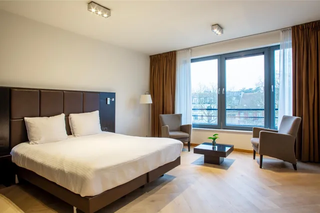 استوديو بإطلالة على الحديقة، Diamant Suites Brussels EU 1/1