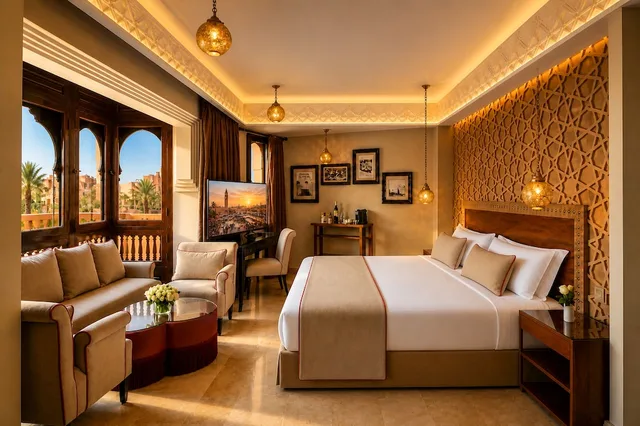 غرفة ديلوكس بسرير مزدوج، Hivernage And Spa Hotel 4/10