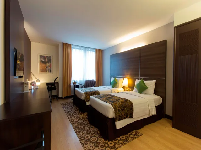 غرفة ديلوكس بسرير مزدوج أو سريرين منفصلين، Howard Johnson By Wyndham Kuala Lumpur 118 1/4