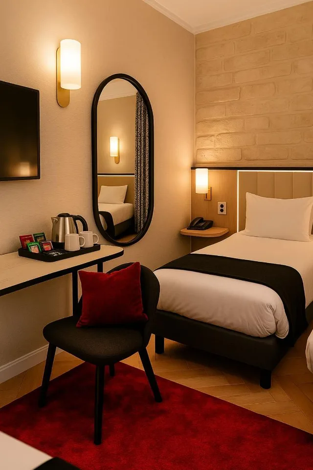 غرفة كومفورت ثلاثية بحوض استحمام، Tonic Hotel Du Louvre Paris 1/1