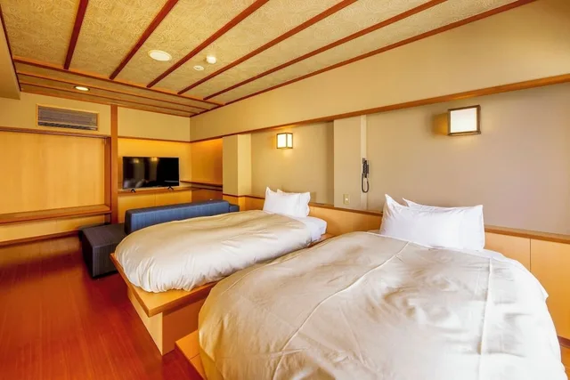 Twin Beds, 2 Futon Beds, Ocean View, Senoumi 1/3