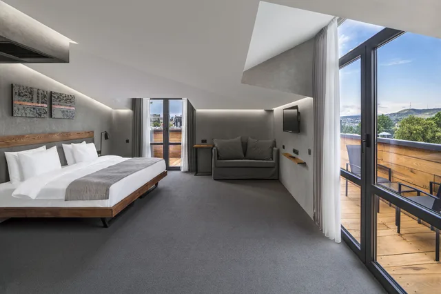 غرفة فاخرة بسرير كينج بشرفة، Iota Hotel Tbilisi 2/8