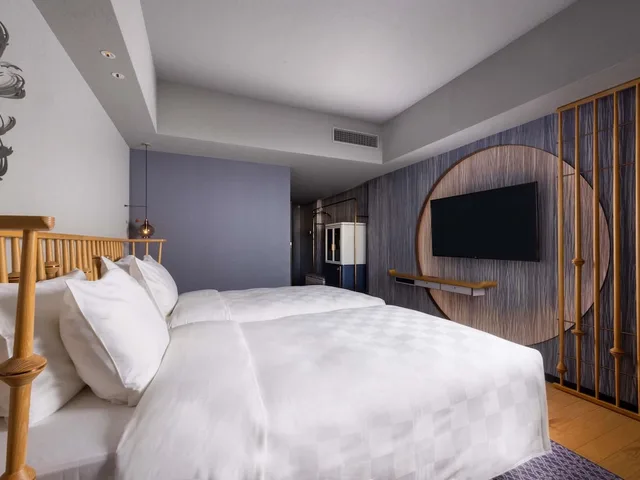 غرفة بريفيليج بسريرين منفصلين بحوض استحمام، Mercure Kyoto Station 6/10