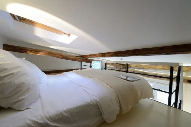 White, Economy, Family, Studio, Single Bed, Sofa, Les Patios Du Marais 1/2