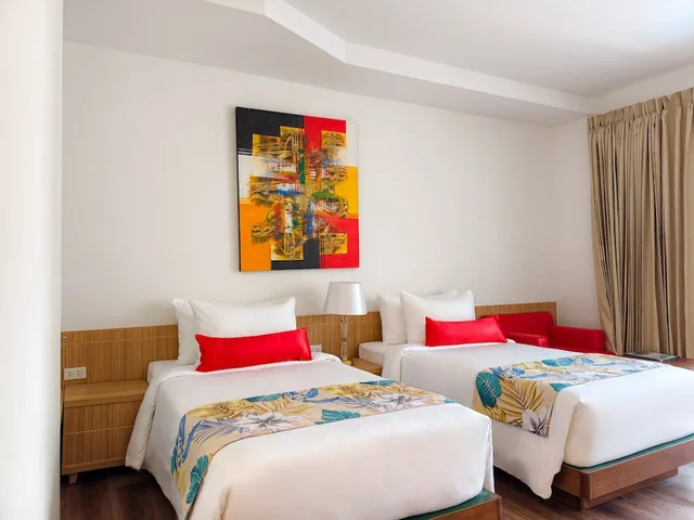 غرفة ديلوكس بسريرين منفصلين بإطلالة على المسبح، Wild Orchid Villa Krabi 5/10