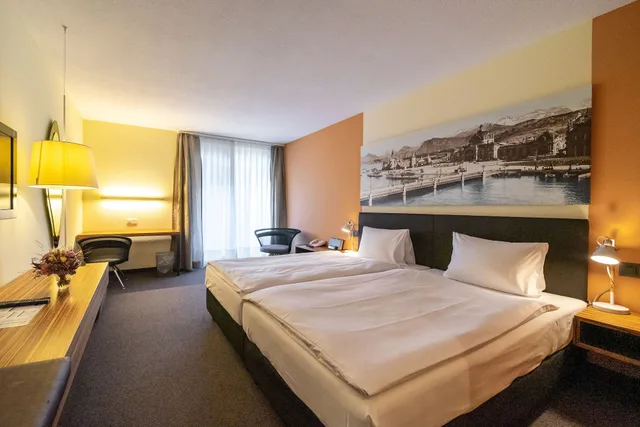 Room, Twin Beds, Hill View، Seehotel Kastanienbaum 7/10