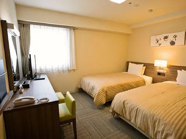 غرفة بسريرين منفصلين للمدخنين، Spa Land Hotel Naito 1/2