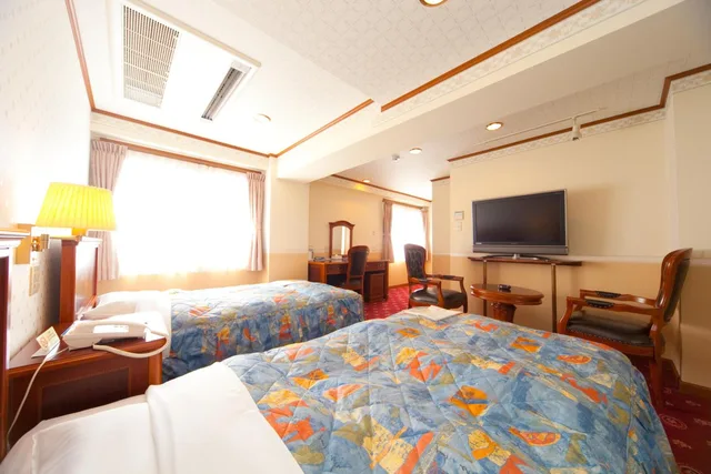 غرفة ديلوكس بسريرين منفصلين، Beppu Station Hotel 1/5