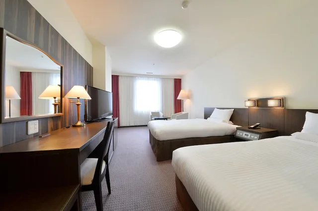 غرفة قياسية بسريرين منفصلين للمدخنين، Hakodate Kokusai Hotel 1/2