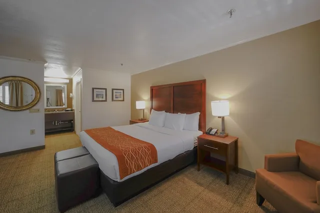 Room, King Bed, Hot Tub, Comfort Inn Santa Cruz North 4/10