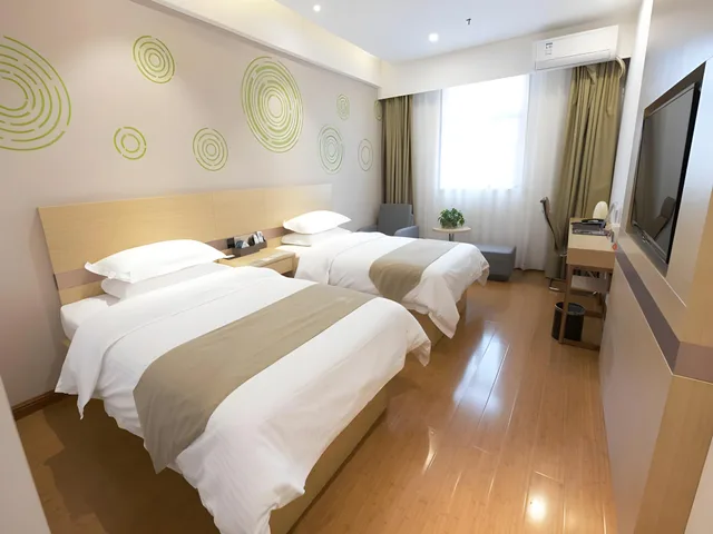 غرفة بزنس بسريرين منفصلين، GreenTree Inn Zhengzhou Fangte Green Expo Park Shangdu Road 1/1