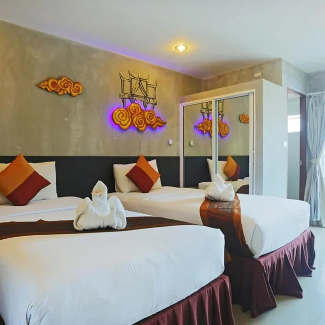 غرفة بريميوم بسريرين منفصلين، Baan Kamala Fantasea Hotel 5/10