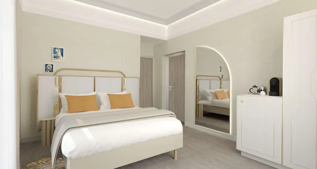 غرفة بسرير كوين بشرفة، Grand Hotel Des Lecques, BW Signature Collection 4/10