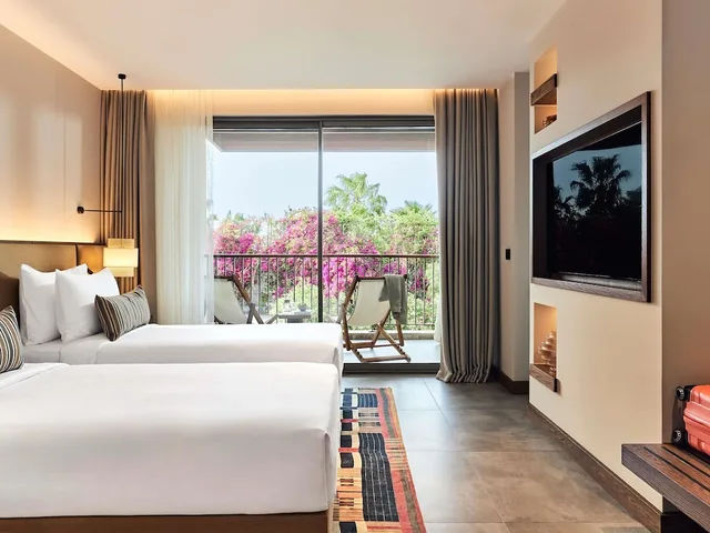غرفة بسريرين منفصلين بإطلالة على الحديقة، Hyde Bodrum - Adults Only +16 2/5