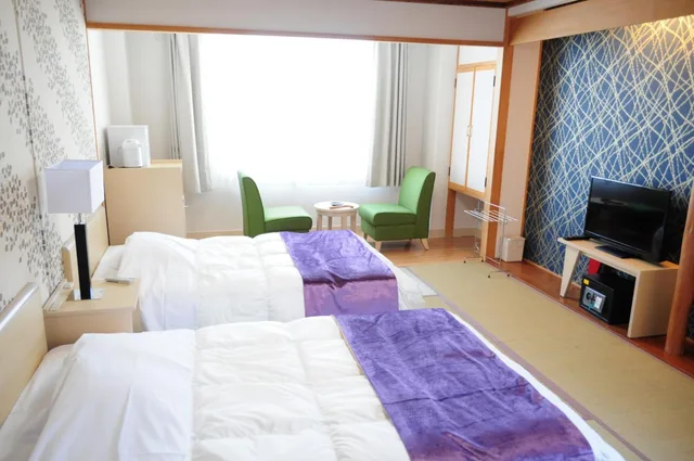 غرفة يابانية بسريرين منفصلين، Hotel Shiretoko 4/6