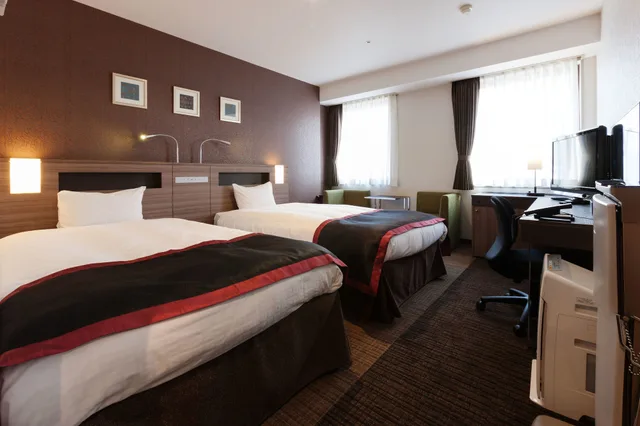 غرفة قياسية بسريرين منفصلين، Onomichi Kokusai Hotel 1/3