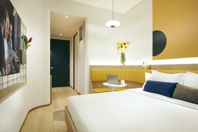 غرفة سوبيريور بسرير كوين، Citadines Connect City Centre Singapore 1/4