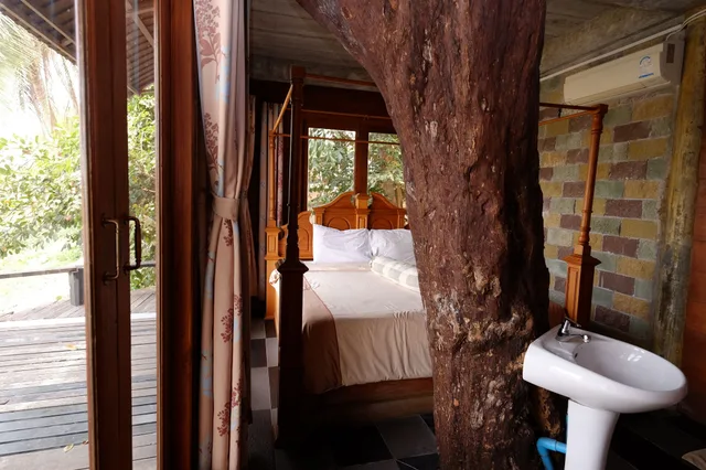 غرفة سوبيريور بسرير مزدوج بإطلالة على النهر، P P Coffee Resort Maesariang 3/5