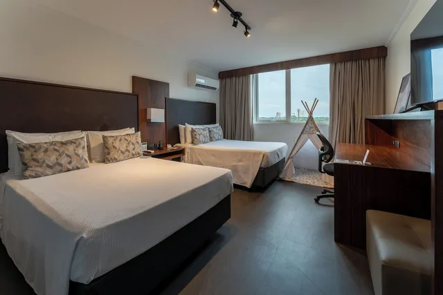 غرفة ديلوكس بسريرين مزدوجين، Hotel Deville Business Maringa 2/10
