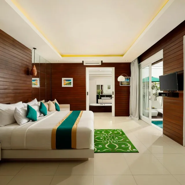 فيلا بسرير كينج بغرفة نوم واحدة بمسبح خاص، Bajra Bali Villa 1/10