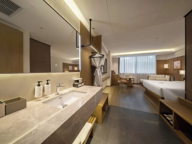 غرفة تنفيذية مفردة بسرير كوين، SSAW Hotel Shenzhen Qianhai Nantou Ancient Town 7/8