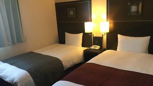 غرفة قياسية بسريرين منفصلين، Ariston Inn Kanda Kitakyushu Airport 1/1