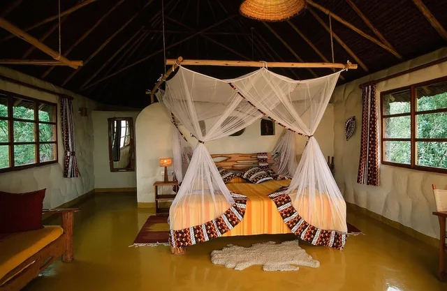 جناح بريميوم بسرير كوين وسرير فردي، Sunbird Lodge Elementaita 1/5