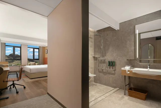 غرفة بسرير كينج لذوي الإعاقة، Hilton Garden Inn Shannan Gesang Road 4/4