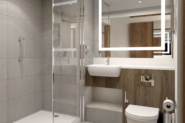غرفة قياسية بسرير كينج بإطلالة على الفناء، Courtyard by Marriott Szczecin City 6/6