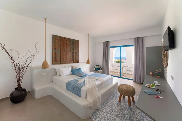 غرفة بانورامية بسرير مزدوج بشرفة، Lindos Portes Suites 8/10