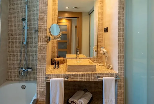 دوبلكس بسرير مزدوج وسريرين منفصلين بإطلالة على الحديقة، Gran Palas Hotel 4/5