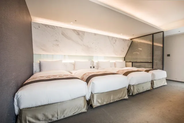 غرفة ديلوكس عائلية رباعية، Green World Hotel Songshan 1/1
