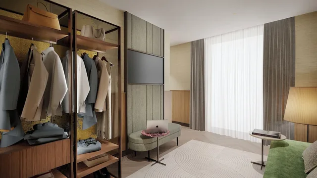 جناح ركني بسرير كينج بإطلالة على المدينة بغرفة نوم واحدة مع أريكة، Circle 6 Rome Hotel 8/10