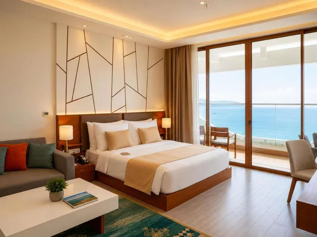Connecting, Residence, Studio, Sea View, Sofa، Movenpick Resort Cam Ranh 3/9