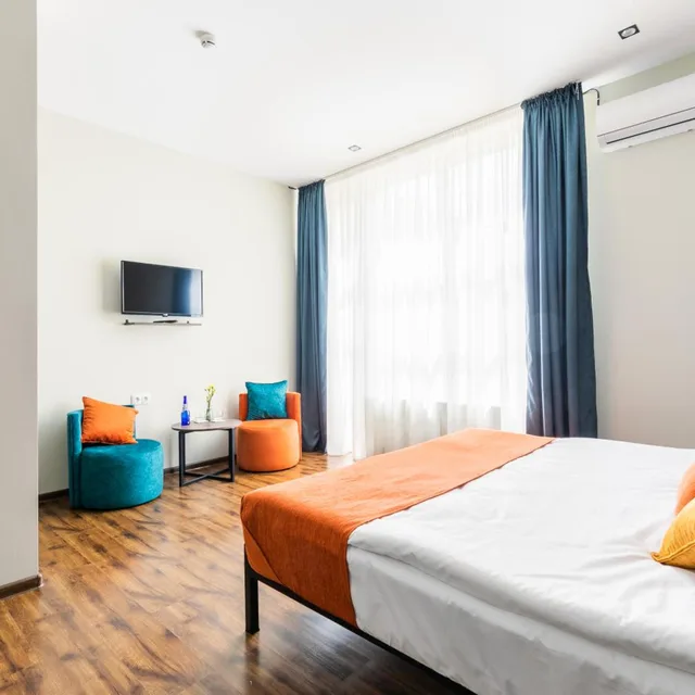 غرفة ديلوكس بسرير مزدوج بشرفة، Boutique Hotel MoJo 2/6