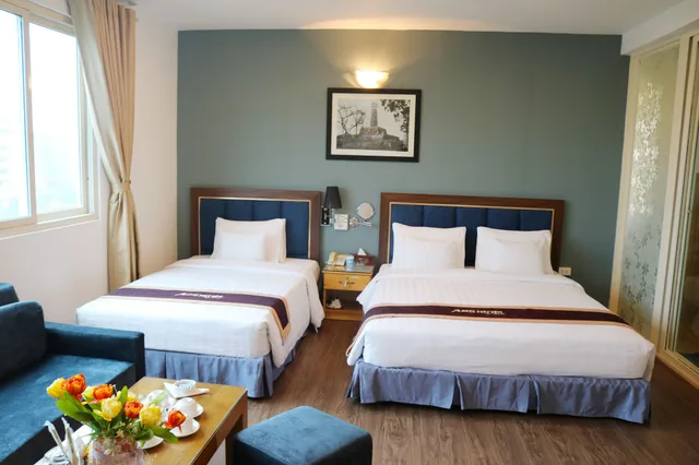 غرفة ديلوكس عائلية بسرير كوين وسرير فردي، A25 Hotel 12 Ngo Si Lien 7/10