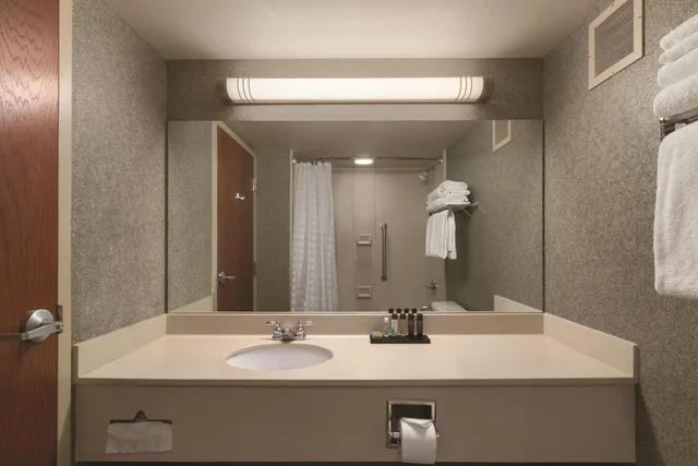 غرفة بسرير كينج مع أريكة لذوي الإعاقة، Embassy Suites by Hilton Portland Airport 6/8
