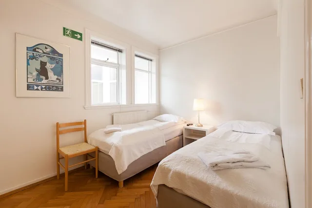 شقة كومفورت بثلاثة أسرّة بغرفة نوم واحدة مع أريكة، Guesthouse Galtafell 3/10
