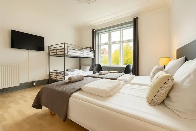 غرفة عائلية رباعية بغرفة نوم واحدة، Hotel Amager 6/9