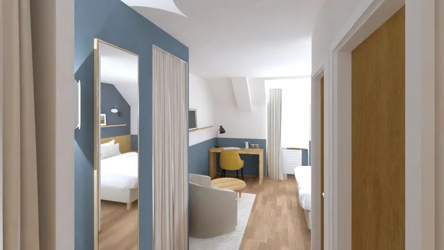 غرفة كلاسيكية بسرير كينج، Logis Hotel De Carantec 4/4