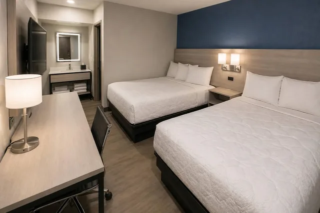 غرفة قياسية بسريرين مزدوجين، Park Inn by Radisson, Salt Lake City Downtown 5/10