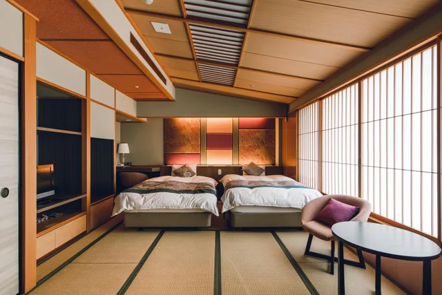 غرفة بسريرين منفصلين، Tamatsukuri Grand Hotel Choseikaku 1/1