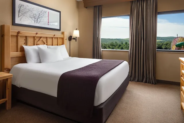 غرفة بسرير كينج وسرير كينج وسرير كوين مع أريكة، Great Wolf Lodge Water Park New England 1/5